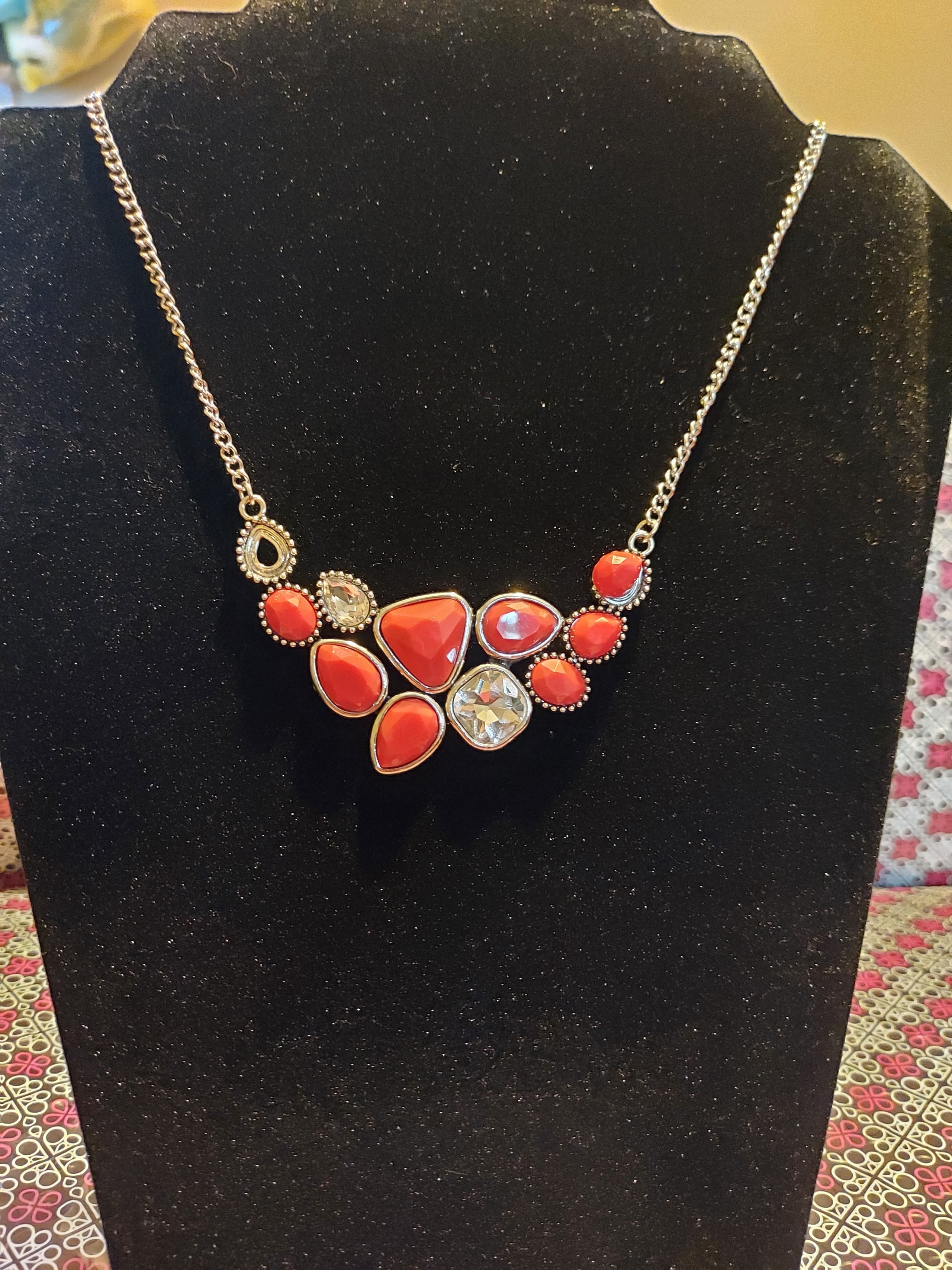 Breathtaking brilliance red 2024 necklace paparazzi